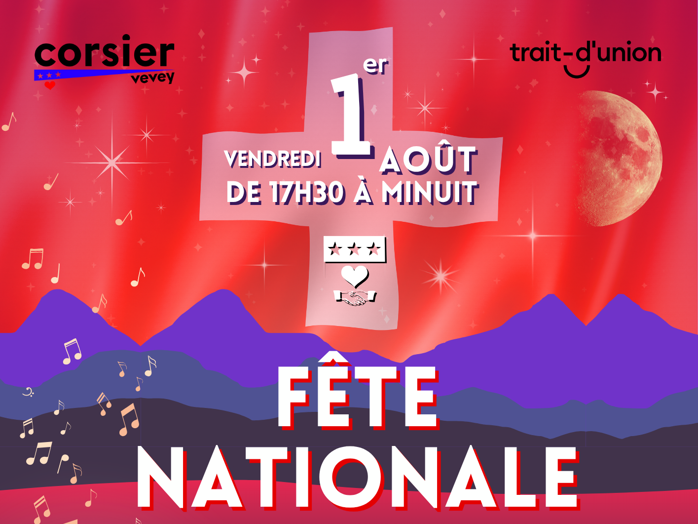 Fête Nationale à Corsier Sur Vevey Recto 
