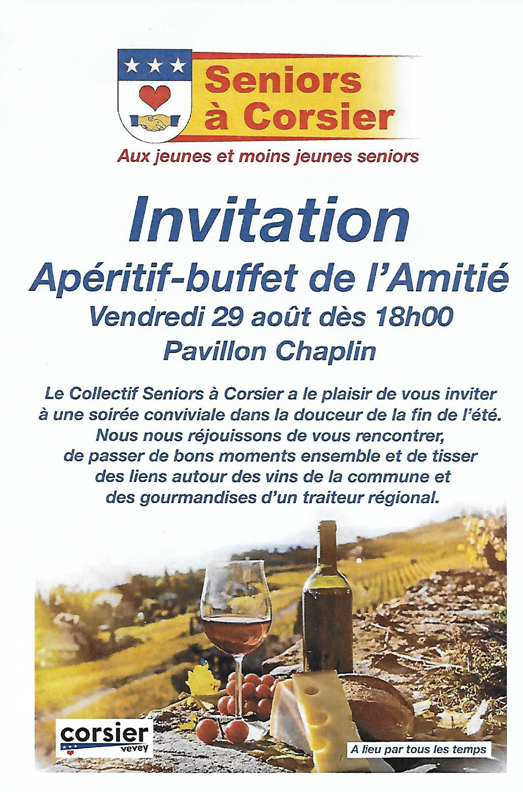 Invitation Aperitif Buffet 29.08.2025 