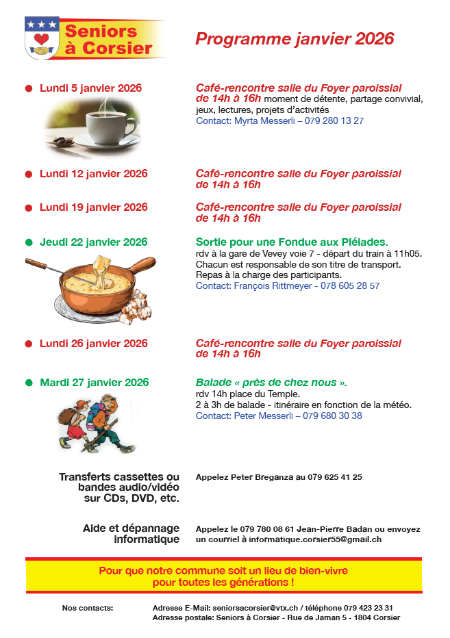 2026 01 Programme Séniors 