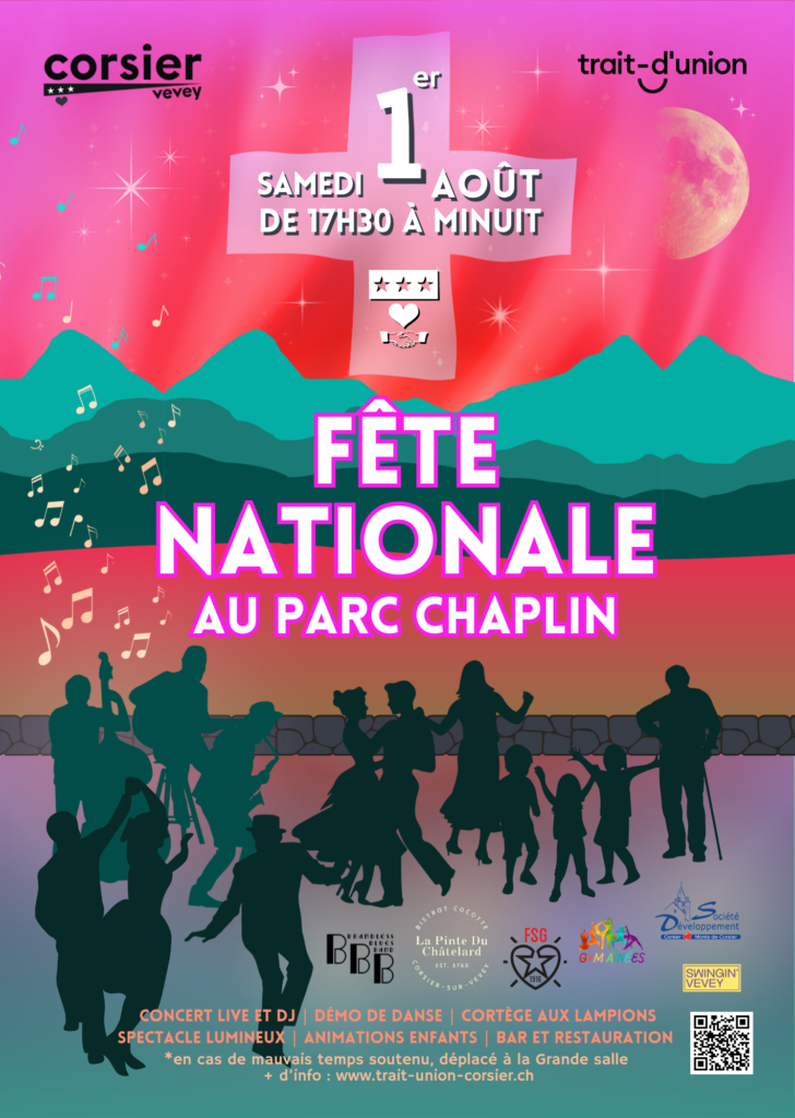 Tu 2026 08 Fête Nationale Au Parc Chaplin V2 (29.7 X 42 Cm) (15.2 X 21.4 Cm) 